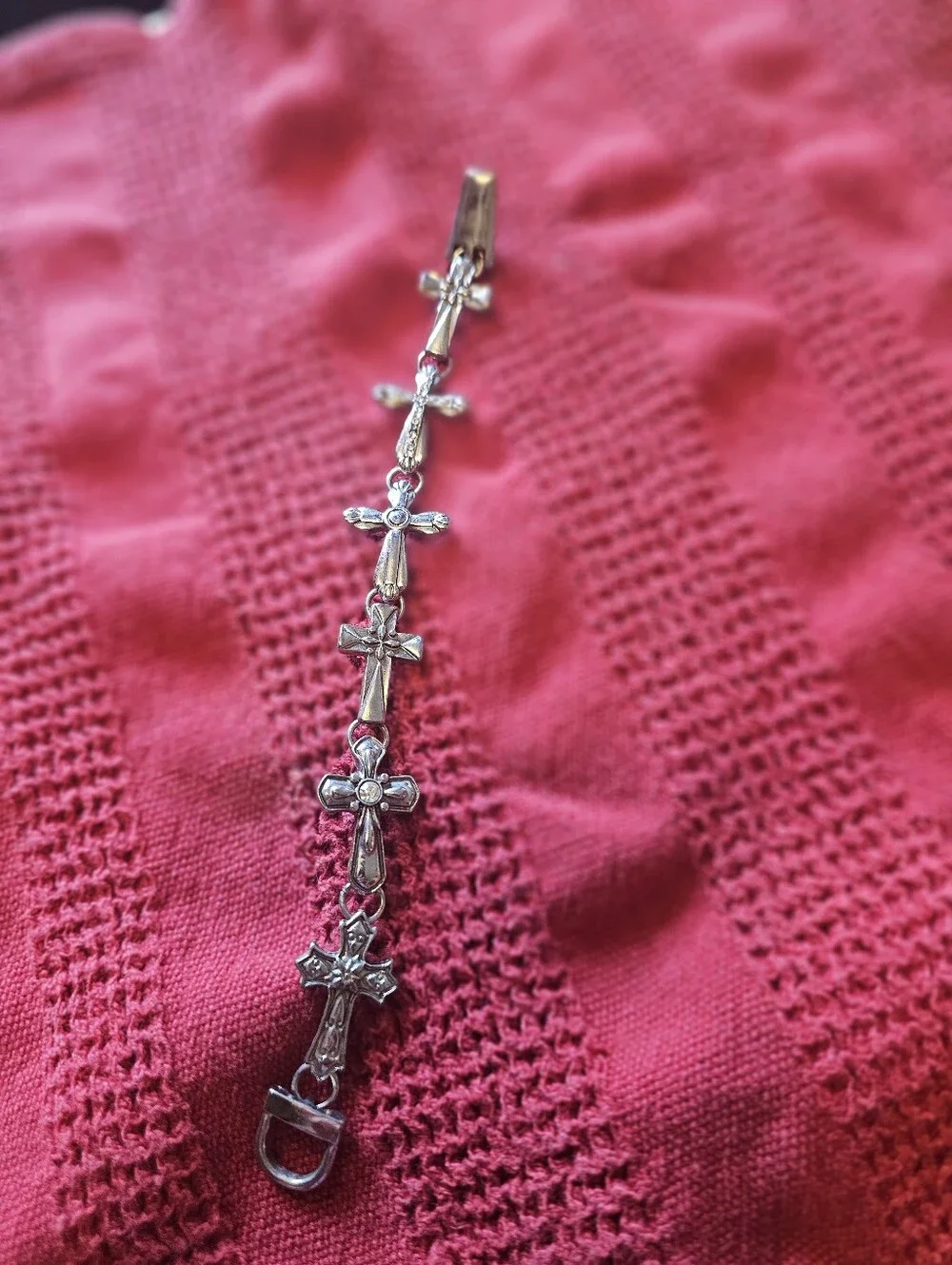 Silver Cross Bracelet
